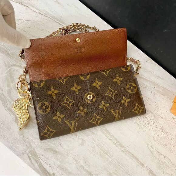 LOUIS VUITTON Monogram Sarah Wallet to Crossbody Shoulder Bag 💼 CT0046 - Picture 9 of 16